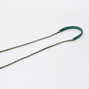 Very good condition CHANEL top handle 2WAY bag random number here mark caviar skin green gold hardware used 4a008349