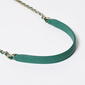 Very good condition CHANEL top handle 2WAY bag random number here mark caviar skin green gold hardware used 4a008349