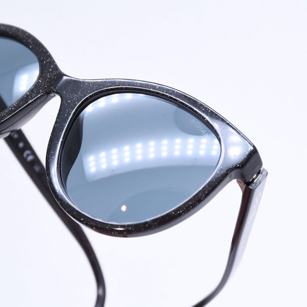 極美品 CHANEL シャネル サングラス アイウェア 0CH5523U サイズ52□20 140 ココマーク グリッター ブラック 中古 4a008413