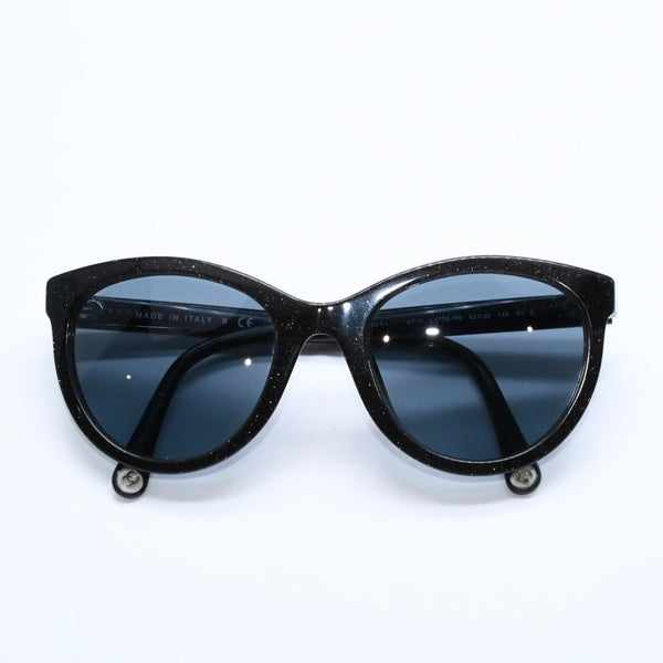 極美品 CHANEL シャネル サングラス アイウェア 0CH5523U サイズ52□20 140 ココマーク グリッター ブラック 中古 4a008413