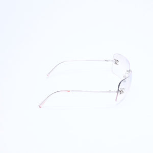極美品 CHANEL シャネル リムレス サングラス アイウェア 4017-D c.159/6I サイズ62□17 120 ココマーク ラインストーン 中古 4a008581