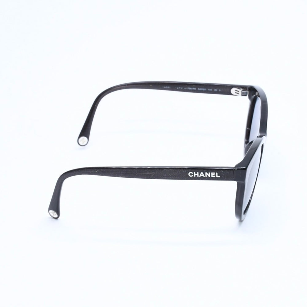 極美品 CHANEL シャネル サングラス アイウェア 0CH5523U サイズ52□20 140 ココマーク グリッター ブラック 中古 4a008413