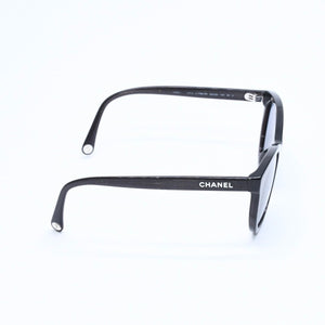 極美品 CHANEL シャネル サングラス アイウェア 0CH5523U サイズ52□20 140 ココマーク グリッター ブラック 中古 4a008413