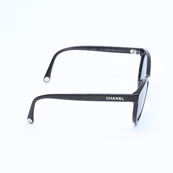 極美品 CHANEL シャネル サングラス アイウェア 0CH5523U サイズ52□20 140 ココマーク グリッター ブラック 中古 4a008413