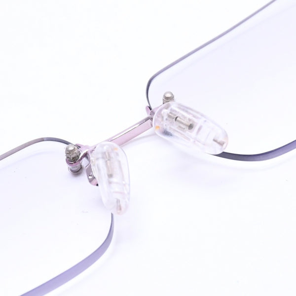 極美品 CHANEL シャネル リムレス サングラス アイウェア 2047-B c.220 サイズ58□16 130 ココマーク ラインストーン ピンク 中古 4a008449