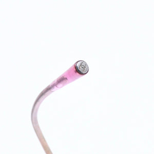 極美品 CHANEL シャネル リムレス サングラス アイウェア 2047-B c.220 サイズ58□16 130 ココマーク ラインストーン ピンク 中古 4a008449