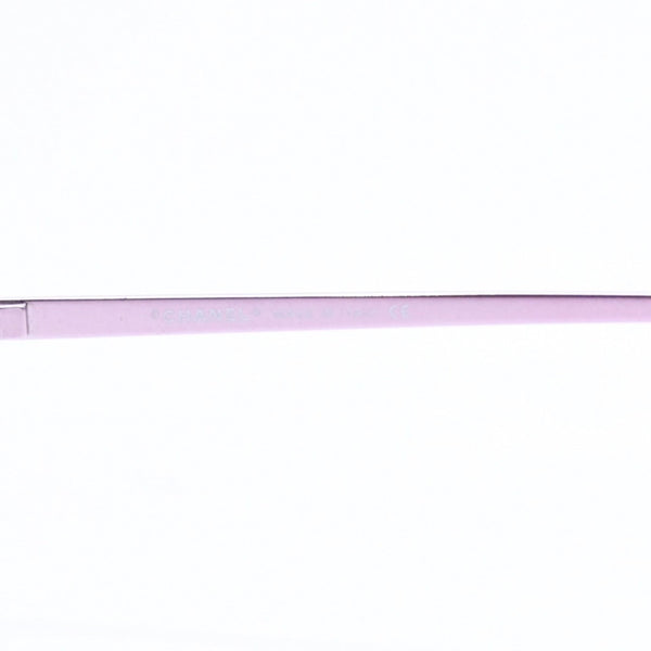 極美品 CHANEL シャネル リムレス サングラス アイウェア 2047-B c.220 サイズ58□16 130 ココマーク ラインストーン ピンク 中古 4a008449