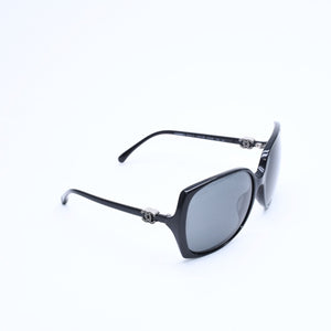 CHANEL シャネル サングラス アイウェア 5216-A c.501/3F サイズ61□16 135 ココマーク ブラック 美品 中古 4a008453