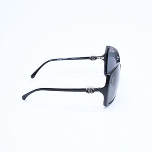 CHANEL シャネル サングラス アイウェア 5216-A c.501/3F サイズ61□16 135 ココマーク ブラック 美品 中古 4a008453