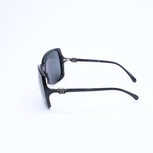 CHANEL シャネル サングラス アイウェア 5216-A c.501/3F サイズ61□16 135 ココマーク ブラック 美品 中古 4a008453