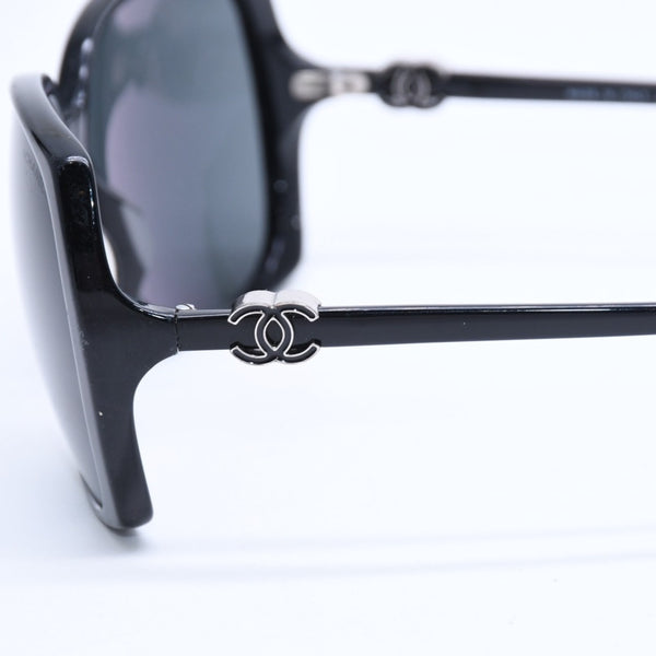 CHANEL シャネル サングラス アイウェア 5216-A c.501/3F サイズ61□16 135 ココマーク ブラック 美品 中古 4a008453