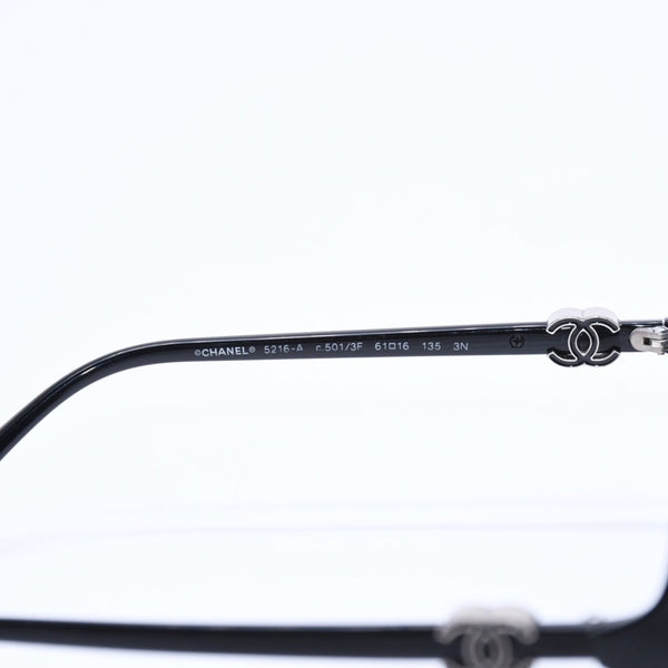 CHANEL シャネル サングラス アイウェア 5216-A c.501/3F サイズ61□16 135 ココマーク ブラック 美品 中古 4a008453
