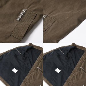 極美品 CHROME HEARTS クロムハーツ CHERRY BOMB チェリーボム ミリタリージャケット サイズXS クロスボール ピラミッド カーキ 中古 4a008424