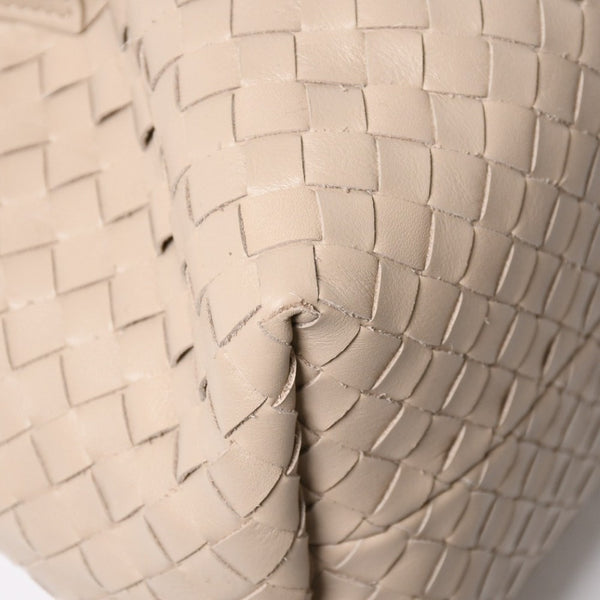 新品同様品 BOTTEGA VENETA ボッテガヴェネタ イントレチャート ピナコテーカ スモール 2WAY ハンドバッグ ショルダーバッグ ベージュ カーキ ゴールド金具 中古 4a008921