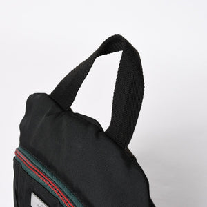 極美品 GUCCI グッチ シェリーライン バックパック リュック 122348 203998 キャンバス ナイロン ブラック グリーン レッド 中古 4a008398