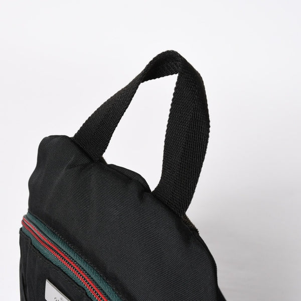 極美品 GUCCI グッチ シェリーライン バックパック リュック 122348 203998 キャンバス ナイロン ブラック グリーン レッド 中古 4a008398