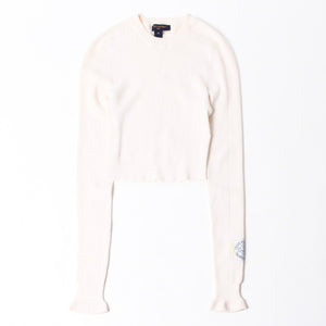 LOUIS VUITTON Louis Vuitton 24SS High Neck Cropped Knit RW241WW CWO FQKL05 Ivory Size XS Excellent Condition Used 4a008966