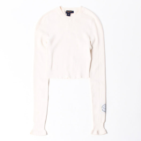 LOUIS VUITTON Louis Vuitton 24SS High Neck Cropped Knit RW241WW CWO FQKL05 Ivory Size XS Excellent Condition Used 4a008966