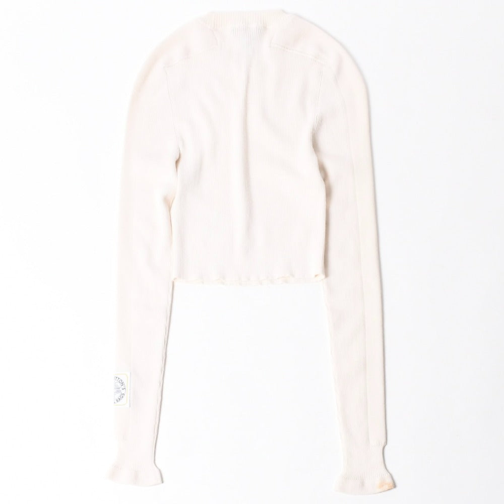 LOUIS VUITTON Louis Vuitton 24SS High Neck Cropped Knit RW241WW CWO FQKL05 Ivory Size XS Excellent Condition Used 4a008966