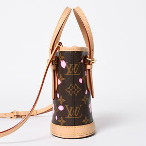 New and unused LOUIS VUITTON × Takashi Murakami Nano Bucket Monogram 2WAY Shoulder Bag M13417 Brown Gold Hardware Used 4a009042