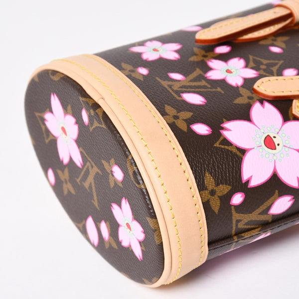 New and unused LOUIS VUITTON × Takashi Murakami Nano Bucket Monogram 2WAY Shoulder Bag M13417 Brown Gold Hardware Used 4a009042
