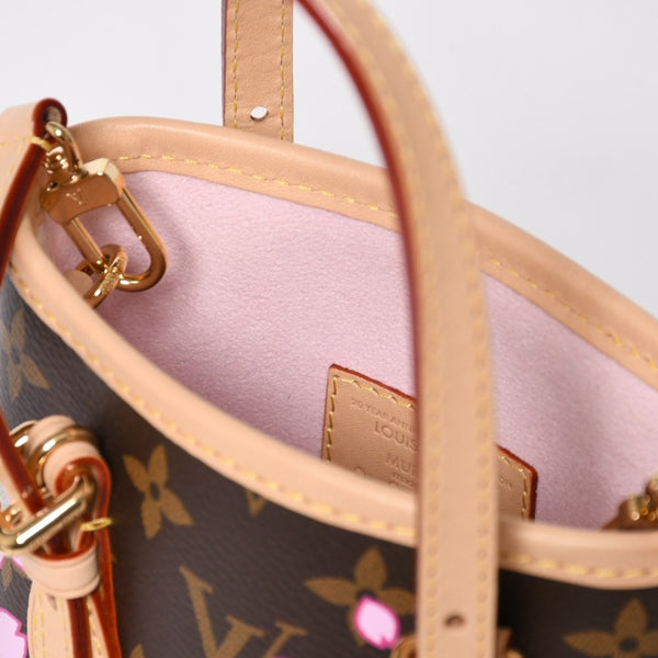 New and unused LOUIS VUITTON × Takashi Murakami Nano Bucket Monogram 2WAY Shoulder Bag M13417 Brown Gold Hardware Used 4a009042