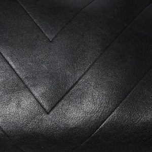 CHANEL Chevron Mini Boston Bag No. 10 Black Here Mark V Stitch Lambskin Silver Hardware Good Condition Used 4a009048