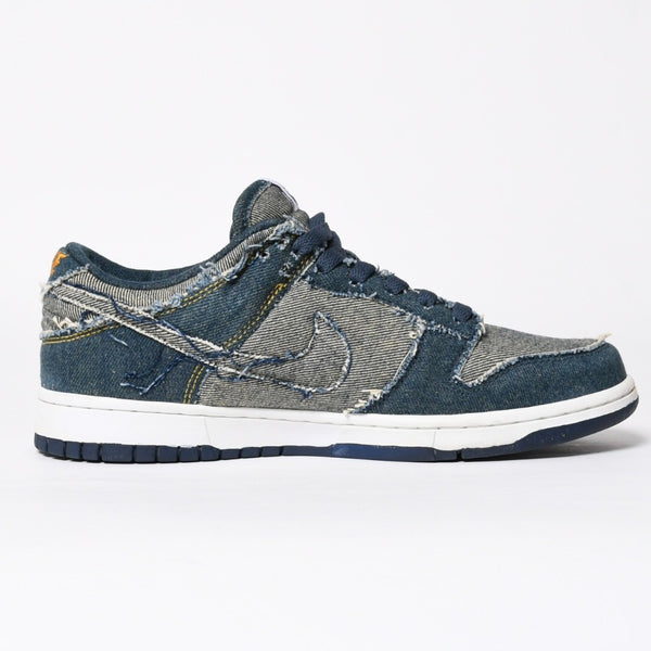 新品同様 ナイキ NIKE 304714-441 DUNK LOW CL DENIM サイズ:27.5cm デニムダンクスニーカー インディゴ調 中古 4a008558