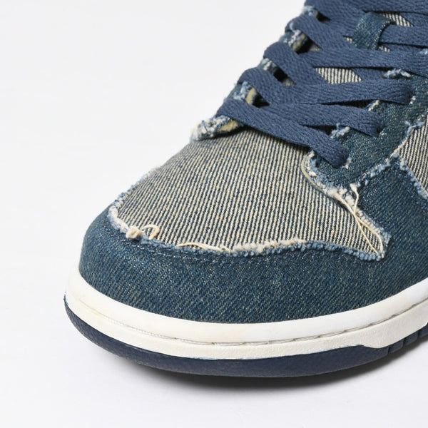 新品同様 ナイキ NIKE 304714-441 DUNK LOW CL DENIM サイズ:27.5cm デニムダンクスニーカー インディゴ調 中古 4a008558