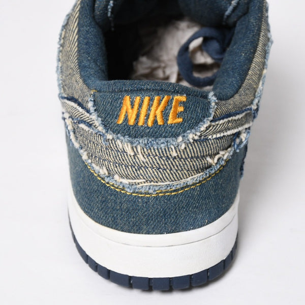 新品同様 ナイキ NIKE 304714-441 DUNK LOW CL DENIM サイズ:27.5cm デニムダンクスニーカー インディゴ調 中古 4a008558