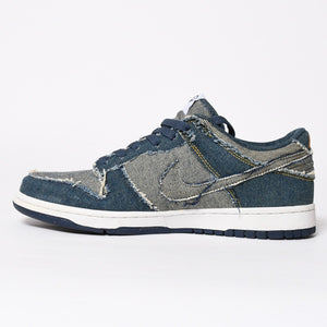 新品同様 ナイキ NIKE 304714-441 DUNK LOW CL DENIM サイズ:27.5cm デニムダンクスニーカー インディゴ調 中古 4a008558