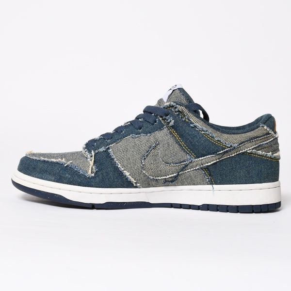 新品同様 ナイキ NIKE 304714-441 DUNK LOW CL DENIM サイズ:27.5cm デニムダンクスニーカー インディゴ調 中古 4a008558