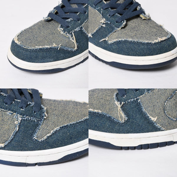 新品同様 ナイキ NIKE 304714-441 DUNK LOW CL DENIM サイズ:27.5cm デニムダンクスニーカー インディゴ調 中古 4a008558
