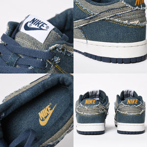 新品同様 ナイキ NIKE 304714-441 DUNK LOW CL DENIM サイズ:27.5cm デニムダンクスニーカー インディゴ調 中古 4a008558