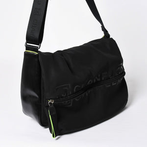 CHANEL CHANEL Sports Line Shoulder Bag A26709 No. 9 Black Neon Yellow Coco Mark Silver Hardware Good Condition Used 4a009031