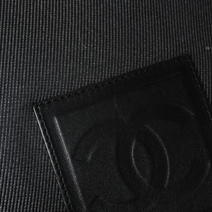 Very Good Condition CHANEL CHANEL Sports Line Messenger Bag No. 10 Coco Mark Glitter Canvas Black Used 4a009046
