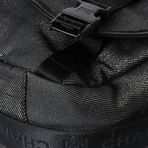 Very Good Condition CHANEL CHANEL Sports Line Messenger Bag No. 10 Coco Mark Glitter Canvas Black Used 4a009046