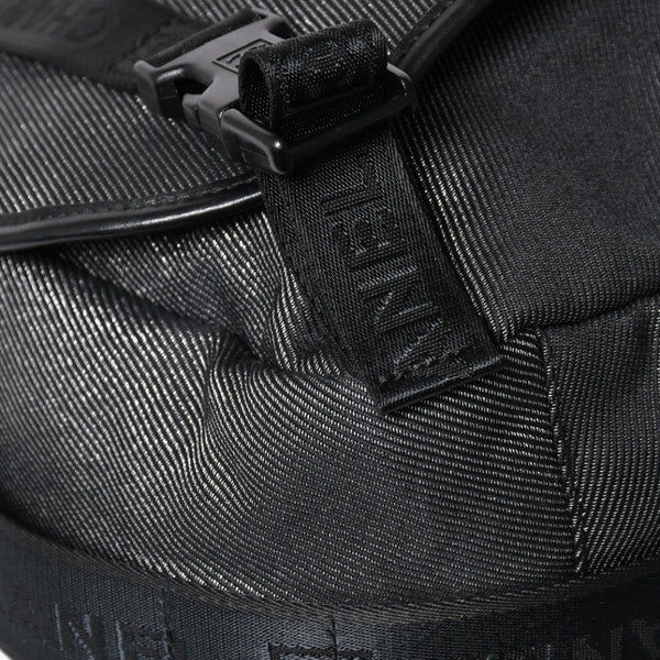 Very Good Condition CHANEL CHANEL Sports Line Messenger Bag No. 10 Coco Mark Glitter Canvas Black Used 4a009046
