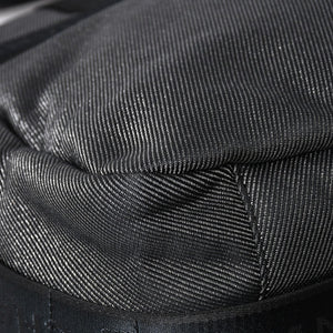 Very Good Condition CHANEL CHANEL Sports Line Messenger Bag No. 10 Coco Mark Glitter Canvas Black Used 4a009046