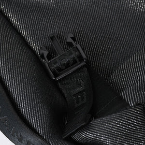 Very Good Condition CHANEL CHANEL Sports Line Messenger Bag No. 10 Coco Mark Glitter Canvas Black Used 4a009046