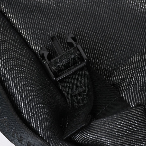 Very Good Condition CHANEL CHANEL Sports Line Messenger Bag No. 10 Coco Mark Glitter Canvas Black Used 4a009046