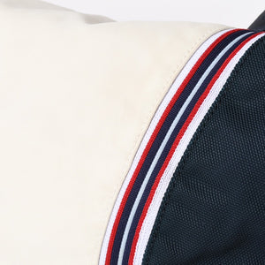 Very Good Condition CHANEL Sports Line Shoulder Bag No. 10 Coco Mark Ivory Navy Nylon Silver Hardware Used 4a009041