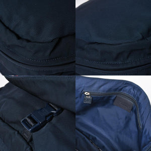 Very Good Condition CHANEL Sports Line Shoulder Bag No. 10 Coco Mark Ivory Navy Nylon Silver Hardware Used 4a009041