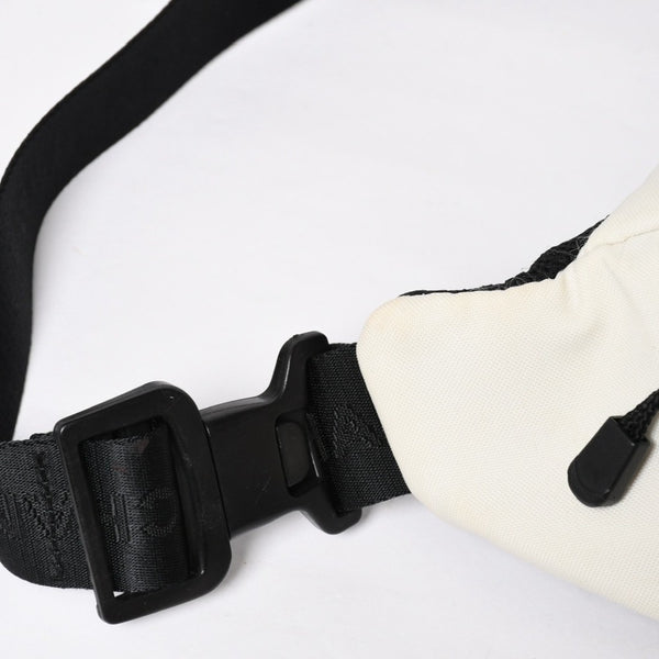 CHANEL Sports Line Waist Bag Body Bag No. 8 Coco Mark Nylon Ivory Silver Hardware Good Condition Used 4a009028