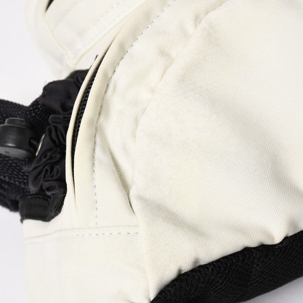 CHANEL Sports Line Waist Bag Body Bag No. 8 Coco Mark Nylon Ivory Silver Hardware Good Condition Used 4a009028