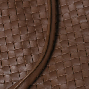 Very Good Condition BOTTEGA VENETA Bottega Veneta Brick Tote Bag Boston Bag Brown Dark Brown Intrecciato B01434627X Used 4a009039