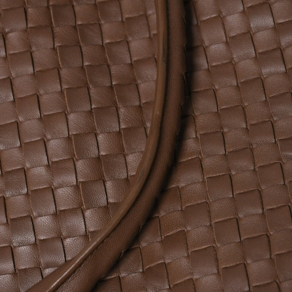 Very Good Condition BOTTEGA VENETA Bottega Veneta Brick Tote Bag Boston Bag Brown Dark Brown Intrecciato B01434627X Used 4a009039