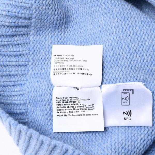 新品同様 MIUMIU ミュウミュウ ウール クルーネックセーター MML02Y サイズ38 マルチカラー 総柄 藤原ヒロシ着用モデル 中古 4a008883