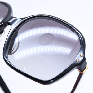 PRADA プラダ Sunglasses サングラス アイウェア SPR 17M-A サイズ59□18 ブラック ゴールド金具 美品 中古 4a008454