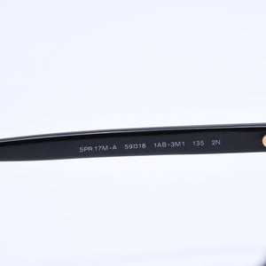 PRADA プラダ Sunglasses サングラス アイウェア SPR 17M-A サイズ59□18 ブラック ゴールド金具 美品 中古 4a008454